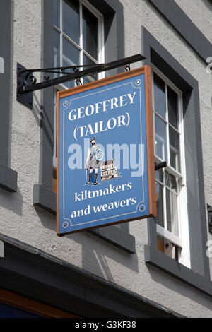 Moubray Haus Kaschmir und Kilt-Zentrum auf der Royal Mile Street, Edinburgh, Schottland Stockfoto