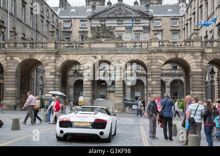 City Chambers auf Königliche Meile Straße; Edinburgh; Schottland Stockfoto