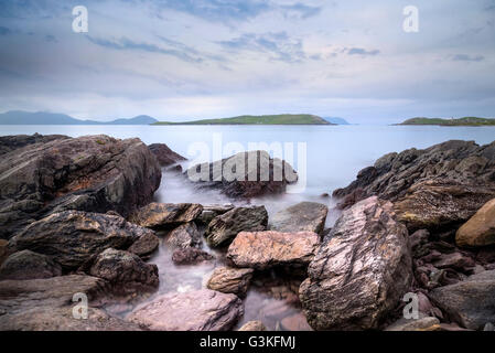 Ballingskelligs Bay, Insel, Pferd, Baile ein Sceilg, Iveragh-Halbinsel, County Kerry, Irland, Europa Stockfoto