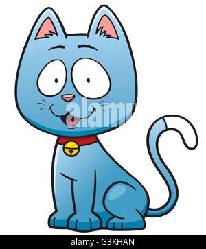 Vektor-Illustration der Katze cartoon Stock Vektor