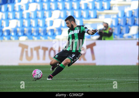 Reggio Emilia, Italien. 20. April 2016. Francesco Magnanelli Sassuolo ist bei uns Sassuolo Calcio Vs Unione Calcio Sampdoria Serie A-Fußball-Europameisterschaft in Reggio Emilia Mapei-Stadion Mittelfeldspieler. Spiele enden 0: 0. © Massimo Morelli/Pacific Press/Alamy Live-Nachrichten Stockfoto