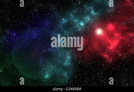 Universum Raum abstrakten Hintergrund, digitale Grafik Ressource (erstellt mit Photoshop, nicht von der NASA) Stockfoto