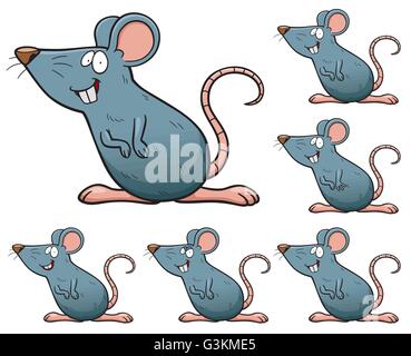 Vektor-Illustration machen die Wahl passender - Ratte Stock Vektor