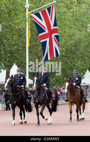 Berittene Polizei Sicherheit London England Stockfoto