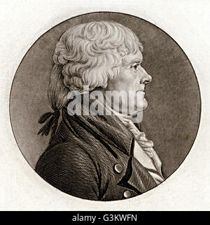 Thomas Jefferson, 1743-1826 Stockfoto