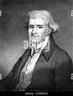 Thomas Jefferson, 1743-1826 Stockfoto