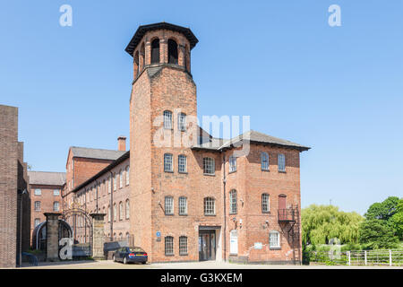 Die Silk Mill, Derby, Derbyshire, England, UK. Ein UNESCO-Weltkulturerbe und ein Teil der Derwent Valley Mills Stockfoto