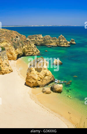 Strand Dona Ana, Praia Dona Ana in Lagos an der Algarve, Portugal Stockfoto