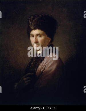 Allan Ramsay - Jean-Jacques Rousseau (1712-1778) Stockfoto