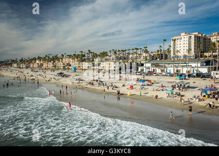 Blick auf den Strand in Oceanside, Kalifornien. Stockfoto