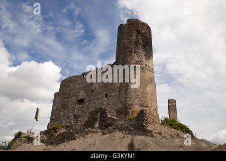 Burgruine der Burg Landshut, Bernkastel-Kues, Rheinland-Pfalz, PublicGround Stockfoto