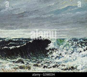 Gustave Courbet - die Welle Stockfoto