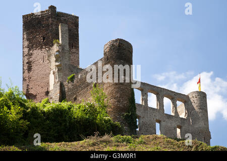 Metternich Ruinen, Beilstein, Cochem-Zell Burgviertel, Rheinland-Pfalz, PublicGround Stockfoto