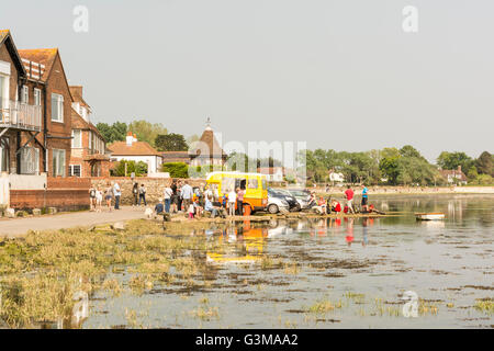 Bosham an einem warmen Sommern Tag - Bosham, West Sussex, England, UK. Stockfoto