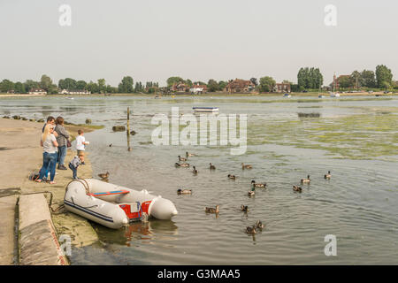 Bosham an einem warmen Sommern Tag - Bosham, West Sussex, England, UK. Stockfoto