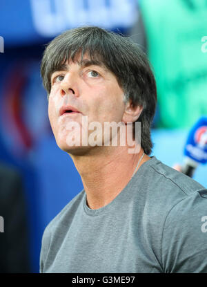 Lillie, Frankreich. 12. Juni 2016. DFB-Trainer Joachim Jogi LOEW, LÖW, Portrait-Kopf, Deutschland - UKRAINE 2-0-Gruppe C, Fußball-Europameisterschaften im 12. Juni 2016 in Lille, Frankreich. Bildnachweis: Peter Schatz / Alamy Live News Stockfoto