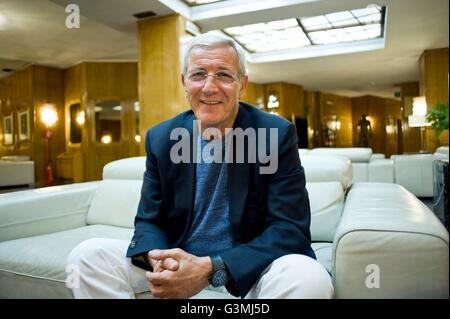 01.06.2016. Rom, Italien: Marcello Lippi, italienischer World Cup-Gewinner ehemalige Profi-Fußballmanager und Spieler. Er war Trainer der italienischen Nationalmannschaft vom 16. Juli 2004 bis 12. Juli 2006 und führte Italien gewinnt das FIFA WM 2006. Stockfoto