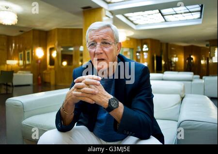 01.06.2016. Rom, Italien: Marcello Lippi, italienischer World Cup-Gewinner ehemalige Profi-Fußballmanager und Spieler. Er war Trainer der italienischen Nationalmannschaft vom 16. Juli 2004 bis 12. Juli 2006 und führte Italien gewinnt das FIFA WM 2006. Stockfoto