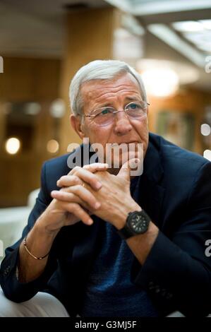 01.06.2016. Rom, Italien: Marcello Lippi, italienischer World Cup-Gewinner ehemalige Profi-Fußballmanager und Spieler. Er war Trainer der italienischen Nationalmannschaft vom 16. Juli 2004 bis 12. Juli 2006 und führte Italien gewinnt das FIFA WM 2006. Stockfoto