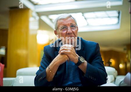 01.06.2016. Rom, Italien: Marcello Lippi, italienischer World Cup-Gewinner ehemalige Profi-Fußballmanager und Spieler. Er war Trainer der italienischen Nationalmannschaft vom 16. Juli 2004 bis 12. Juli 2006 und führte Italien gewinnt das FIFA WM 2006. Stockfoto