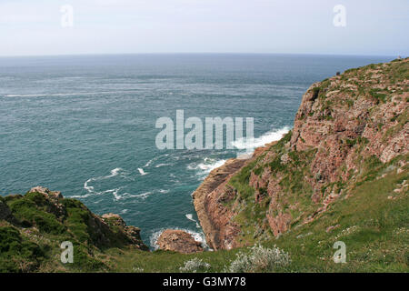 Der Atlantikküste am Cap Fréhel (Frankreich). Stockfoto