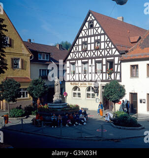 Reise Durch Franken, Deutschland 1980er Jahre. Reise durch Franken, Deutschland der 1980er Jahre. Stockfoto