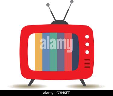 Vektor-Retro-TV Stock Vektor