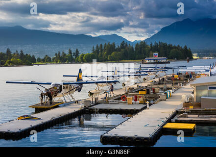 Wasserflugzeuge im Hafen von Vancouver, BC, Kanada Stockfoto