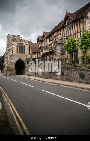 Lord Leycester Hospital, Warwick, Warwickshire UK, England Stockfoto