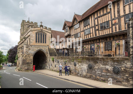 Lord Leycester Hospital, Warwick, Warwickshire UK, England Stockfoto