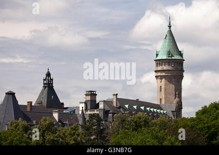 Landesbank und die Sparkasse Sparkasse, Stadt Luxemburg, Luxemburg, Europa, PublicGround Stockfoto