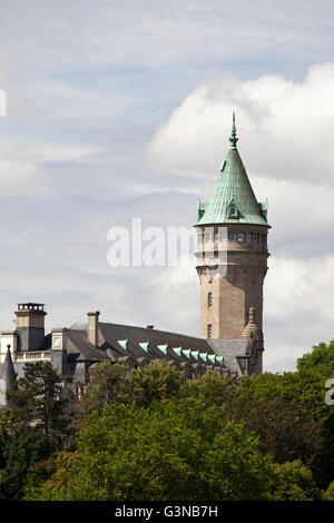 Landesbank und die Sparkasse Sparkasse, Stadt Luxemburg, Luxemburg, Europa, PublicGround Stockfoto