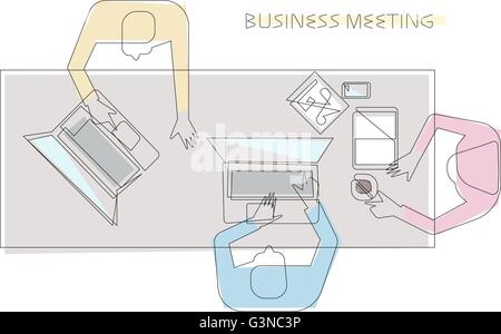 Business-Meeting-Konzept Stock Vektor