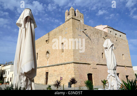 Heiligtum-Festung, San Vito Lo Capo, Trapani, Sizilien, Italien, Europa Stockfoto