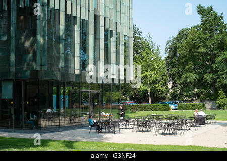 Baden Sie eine historische georgianische Stadt im Somerset England UK Holburne Museum Cafe Stockfoto