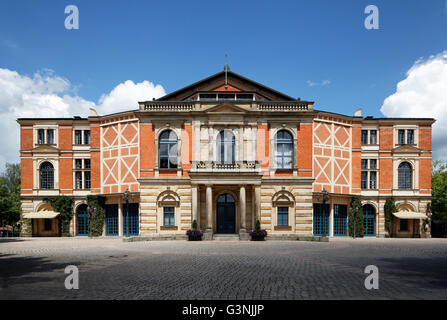 Bayreuther Festspielhaus, Richard-Wagner-Festspiele, Bayreuther Festspiele, Festival Hill, Bayreuth, Oberfranken, Franken, Bayern Stockfoto