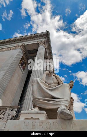 Skulptur vor dem Parlament in Wien, Österreich, Europa Stockfoto