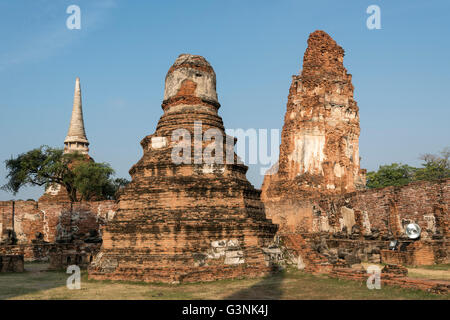 Wat Mahathat, buddhistische Tempelanlage, Ayutthaya, Thailand Stockfoto