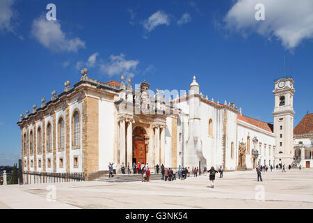 Universität, Bibliothek Biblioteca Joanina, Coimbra, Beira Litoral, Centro Region, Portugal Stockfoto