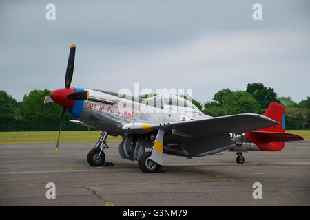 P - 51D Mustang, rote Rute Tuskegee Airmen Stockfoto