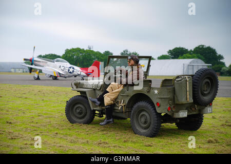 P - 51D Mustang, rote Rute Tuskegee Airmen Stockfoto