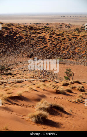 Namib Desert Star Dune Camp Ansichten in Namibia Stockfoto