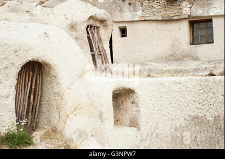 Farkasko Höhle Kunst im 500 Jahre alten Trygolyte Häuser, Eger, Ungarn, Europa Stockfoto