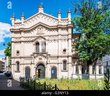 Tempel-Synagoge im jüdischen Viertel Kazimierz Krakau, Polen. Stockfoto