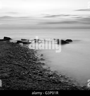 Götterdämmerung. Puçol Strand. Spanien. Stockfoto