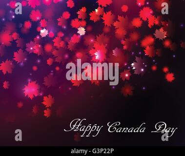 Happy Canada Day-Hintergrund Stock Vektor