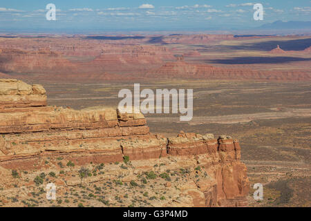 Klippen von Moki Dugway in Utah, Vereinigte Staaten von Amerika Stockfoto