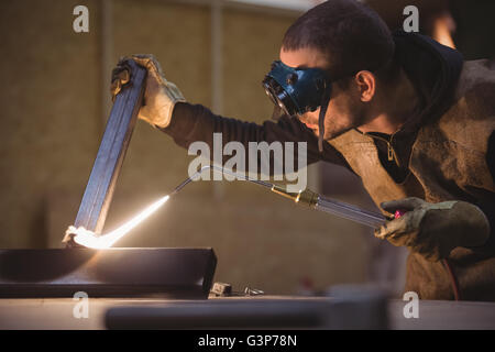 Schweißer, Schweißen, Metall Stockfoto