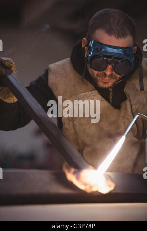 Schweißer, Schweißen, Metall Stockfoto