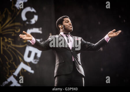 Landgraaf, Niederlande 12. Juni 2016 Vintage Trouble Höchstleistungen live Pinkpop Festival 2016 © Roberto Finizio / Alamy Live News Stockfoto